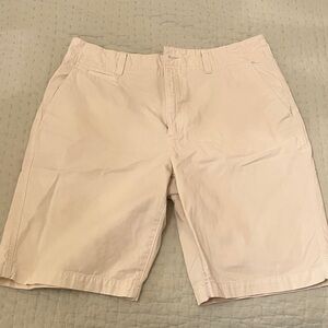 Urban Pipeline Men's Light White/Khaki Tan Flat Front Shorts